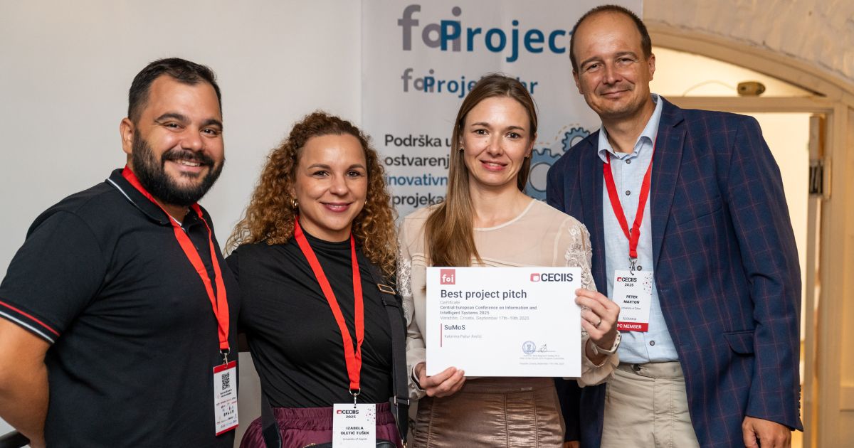 SuMoS best pitch award at CECIIS 2025.